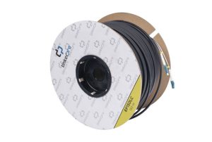 CARRETE DE FIBRA ËPTICA LINKEDPRO DE 50 MTS MONOMODO CON CONECTORES LC-LC DUPLEX, REFORZADA CON KEVLAR EF50LC