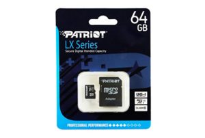 MEMORIA MICRO SD PATRIOT 64GB LX SERIES UHS-I CLASS 10 PSF64GMDC10