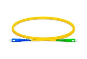 PATCH CORD WIREPLUS DE FIBRA OPTICA 3MTS SC/APC - SC/UPC SM-9/125-SX 3.0MM VERDE-AZUL PVC