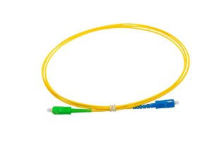PATCH CORD WIREPLUS DE FIBRA OPTICA 1MT SC/APC - SC/UPC SM-9/125-SX 3.0MM VERDE-AZUL PVC WPF-SCAPC-SCUPC-1