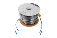 CARRETE DE FIBRA OPTICA LINKEDPRO EF-300-SC DE 300M, MONOMODO, CON CONECTORES SC-SC DUPLEX.