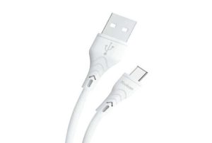 CABLE C6 TIPO C 100CM BLANCO / NEGRO 2.1AMP