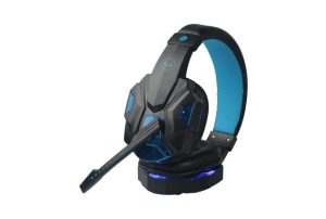 AUDIFONOS BRAVE GAMING USB CON MICROFONO UNNO TEKNO HS7230BL LUZ LED INTEGRADA