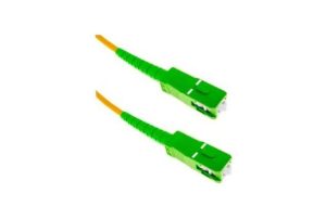PATCH CORD WIREPLUS DE FIBRA OPTICA 10MTS SC/APC - SC/APC SM-9/125-SX 3.0MM VERDE-VERDE PVC