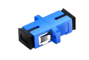 ADAPTADOR PARA FIBRA OPTICA TIPO PUENTE SC/UPC AZUL WIREPLUS