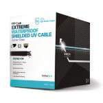 BOBINA DE CABLE DE 305MTS CAT6 100% COBRE BLINDADO PARA INTEMPERIE COLOR NEGRO LINKEDPRO PROCAT6EXTV2