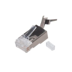 CONECTOR MODULAR RJ45 CAT6 BLINDADO ESTILO FAST CABLIX MM6S-21-100K