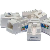 CONECTOR DE CRIMPADO MODULAR CABLIX MKE-01-B CAT5E KEYSTONE JACK COUPLER AZUL