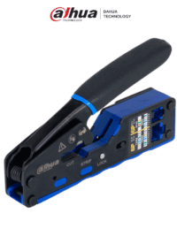 HERRAMIENTA CRIMPEADORA DAHUA DH-PFM914 ETHERNET RJ45 RJ11 RJ12 PARA CONECTORES MODULARES PASS THROUGH CAT7 CAT6A CAT6 CAT5E CAT5 CAT3 CON CORTADORA DH-PFM914