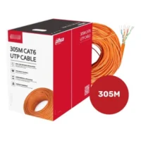 BOBINA DE CABLE UTP DAHUA 305MTS CAT6 70/30 CCA COBRE COLOR NARANJA CERTIFICACION CPR DH-PFM922I-6UN-C-V2