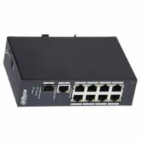 SWITCH DAHUA DH-PFS3110-8T 8X FAST ETHERNET 1X ETHERNET GIGABIT 1X SFP 1.25GB DC 12V  INDUSTRIAL METAL   DH-PFS3110-8T