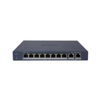 SWITCH POE HIKVISION DS-3E1510P-EI 8X POE ETHERNET GIGABIT 300MTS 2X ETHERNET GIGABIT 110W 802.1Q VLAN  STP/RSTP METALICO  DS-3E1510P-EI