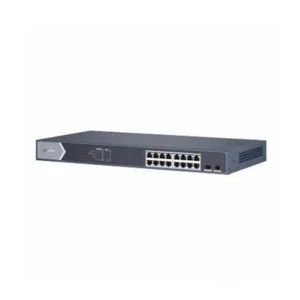 SWITCH POE HIKVISION DS-3E1518P-SI 16X PUERTOS GIGABIT ETHERNET POE IEEE 802.3AT/AF 2X SFP RACK 225W 100-240 VAC 1.5AMP DS-3E1518P-SI
