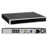 NVR HIKVISION DS-7608NI-Q2/8P 8CH IP 8MP 4K H.265+ 1X RJ45 TCP/IP 8X ETHERNET POE IEEE 802.3 AF/AT  2X SATA 48V 2.5AMP SALIDAS HDMI VGA  DS-7608NI-Q2/8P