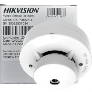DETECTOR DE HUMO FOTOELÉCTRICO HIKVISION DS-PDSMK-4BAR   BUZZER INCLUIDO DE 85 DB 3MTS  DC 12 V  DS-PDSMK-4BAR