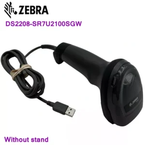 ZEBRA LECTOR CODIGO BARRAS DS2208 LED 1D/2D USB Y BASE (DS2208-SR7U2100SGW) DS2208SR7U2100SGW