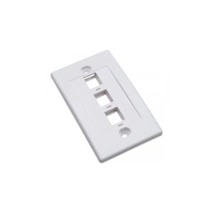 FACEPLATE RJ45 3 PTOS