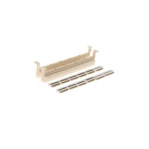 REGLETA TELEFONICA LANPRO 50 PARES PARA MONTAJE SOBRE PARED CONDUCTORES AWG 24-26 INCLUYE 10 CONECTORES DE 4 PARES Y 2 CONECTORES DE 5 PARES LP-T50L