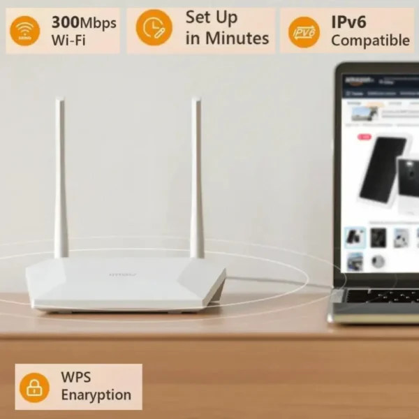 Sr 320 Router ROUTER HR320 2 ANTENAS 300MBPS HR320 - Computer Planet CA