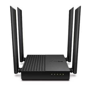 ROUTER TPLINK ARCHER C64 AC1200 DUAL BAND 2,4GHZ / 5GHZ 1200MBPS 802.11AC WAVE2 WIFI 4 ANTENAS MU-MIMO 1X WAN GIGABIT 4X LAN GIGABIT