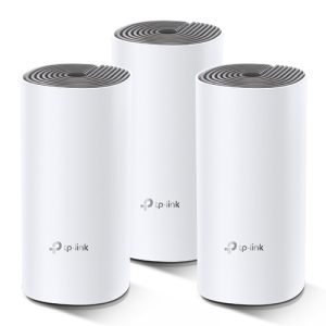 SISTEMA WI-FI MESH DECO E4 2 PACK TPLINK AC1200 DUAL BAND 5GHZ / 2.4GHZ ROUTER - AP HASTA 100 DISOSITIVO 2 PUERTOS ETHERNET