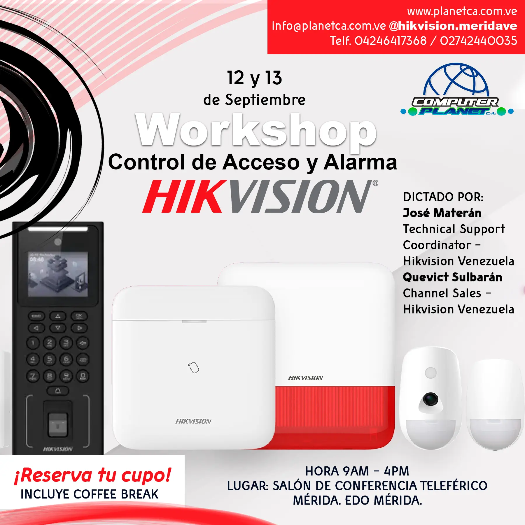 Workshop Control de acceso y alarmas Hikvision Meridacopia