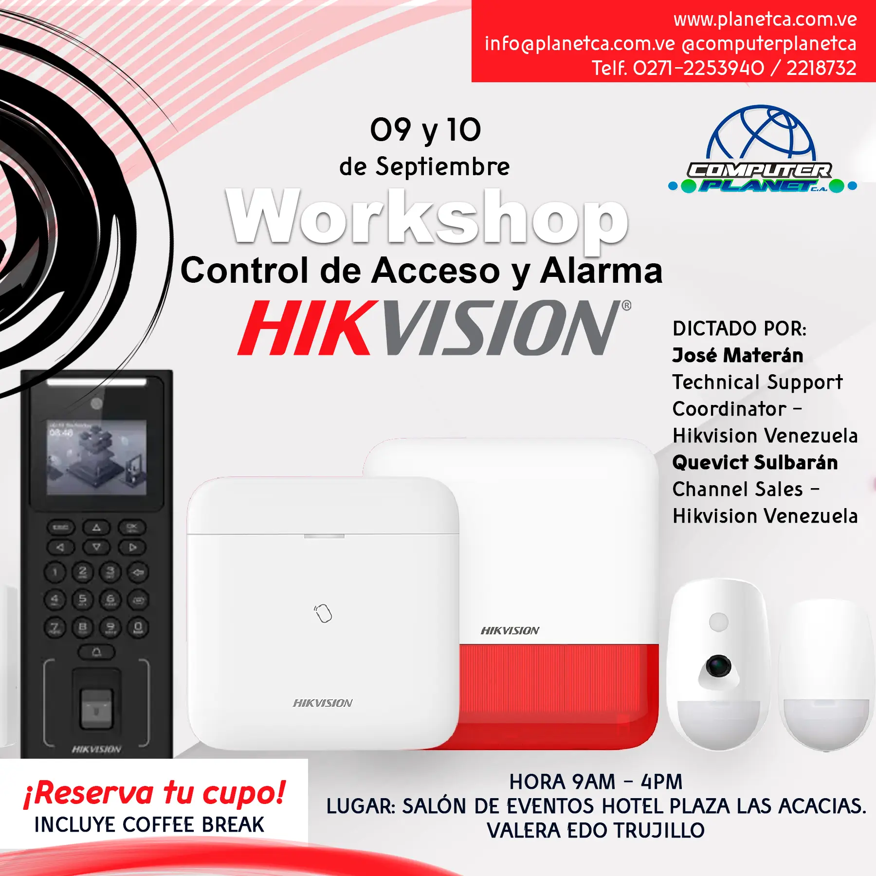 Workshop Control de acceso y alarmas Hikvision Valera copia